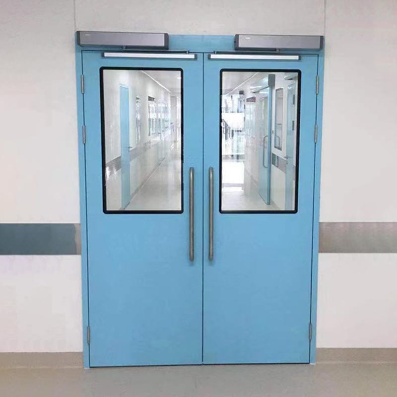 Porta giratória automática médica